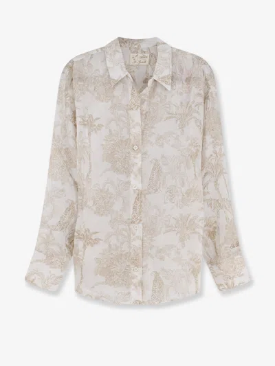 Mc2 Saint Barth Cristal Ramie Shirt In Sand