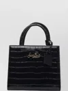 Mc2 Saint Barth Crocodile Texture Shoulder Bag Top Handle