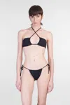 Mc2 Saint Barth Dahlia Beachwear In Black Polyamide In Black