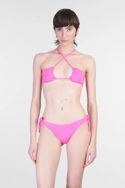Mc2 Saint Barth Dahlia Beachwear In Fuxia Polyamide In Pink