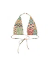Mc2 Saint Barth Patchwork Halter Bikini Top In Multi