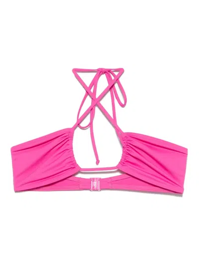 Mc2 Saint Barth Dahlia Bikini Top In Pink
