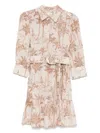 Mc2 Saint Barth Beige Daisi Mini Dress