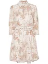 Mc2 Saint Barth Beige Daisi Mini Dress In Neutrals