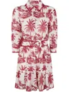 Mc2 Saint Barth Daisi Short Dress With D Belt By  In Multi