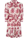 Mc2 Saint Barth Daisi Short Dress With D Belt By  In Multi