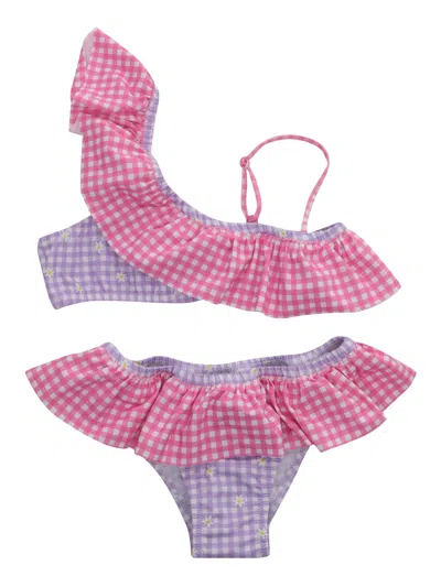 Mc2 Saint Barth Kids' Daisy 2-piece Bikini In Multicolor