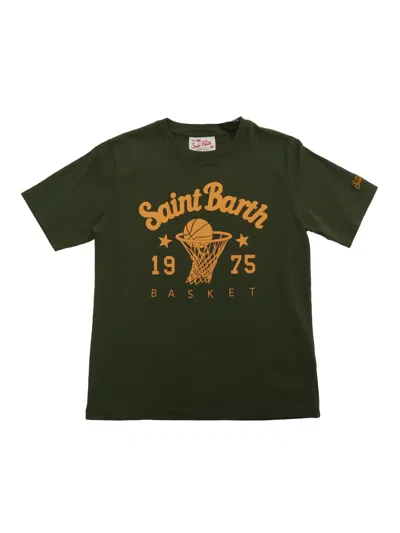 Mc2 Saint Barth Kids' Dark Green Cotton