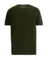 Mc2 Saint Barth Dark Green Solid T-shirt In Dark Green
