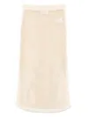 Mc2 Saint Barth Darline Midi Skirt In Neutrals