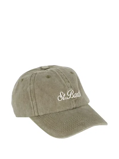 Mc2 Saint Barth Davis Logo-embroidered Baseball Cap In Green