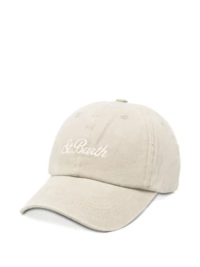 Mc2 Saint Barth Davis N Logo-embroidered Baseball Cap In Neutral