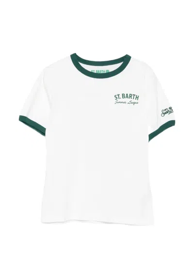 Mc2 Saint Barth Kids' Dean Short-sleeve T-shirt In White