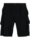 Mc2 Saint Barth Deck Water-resistant Bermuda Shorts In Black