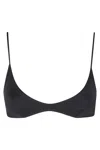 Mc2 Saint Barth Deep Scoop Bikini Top With Back In Black