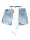 Mc2 Saint Barth Denim Shorts In Blue