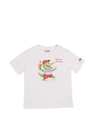Mc2 Saint Barth Denver Graphic-print Embroidered T-shirt In Multi