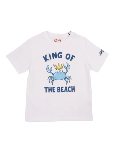 Mc2 Saint Barth Kids'  Denver Jr-king Crab 01n In White