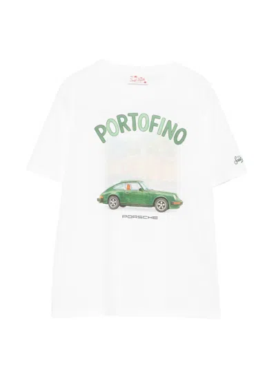 Mc2 Saint Barth Kids' Denver T-shirt In White