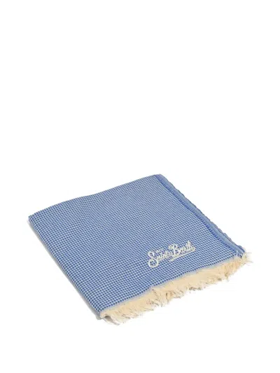 Mc2 Saint Barth Diamond Waffle Beach Towel In Transparent