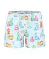 Mc2 Saint Barth Dinosaur Swim Shorts In Multicolor