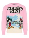 Mc2 Saint Barth Disney Après Ski Graphic Sweater In Pink