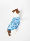 Mc2 Saint Barth Dog Sweater With Nordic Print In Blue