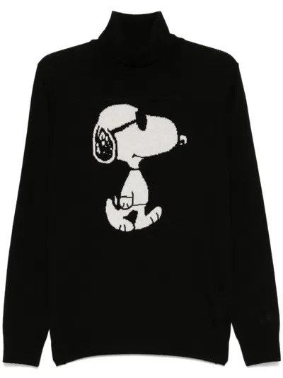 Mc2 Saint Barth Dolcevita Sweater In Black