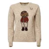 Mc2 Saint Barth Donegal Alpaca Illustrated Poodle Sweater In Neutral ...