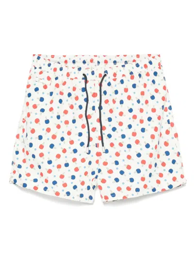Mc2 Saint Barth Dot-print Swim Shorts In Multi
