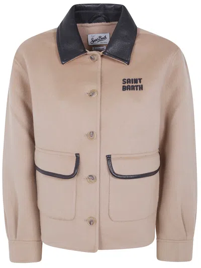 Mc2 Saint Barth Double Jacket "glacienne" In Brown