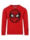 Mc2 Saint Barth Douglas Spiderman-graphic Sweater In Red