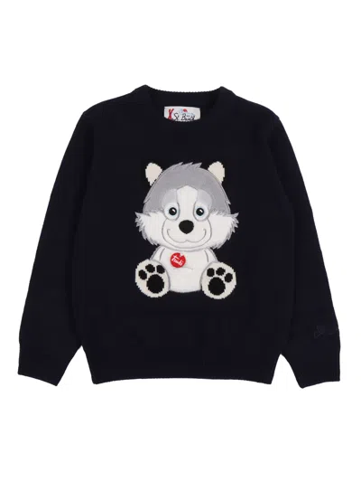 Mc2 Saint Barth Douglas-trudi Wolf 61 Patch In Black