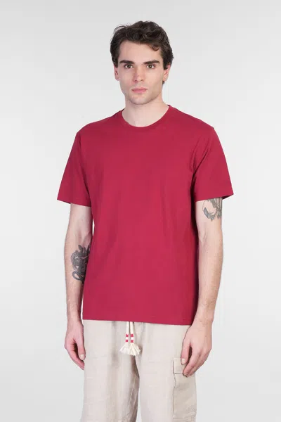 Mc2 Saint Barth Dover L T-shirt In Bordeaux Cotton In Pink