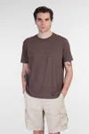 Mc2 Saint Barth Ecstasea N T-shirt In Brown Linen In Brown
