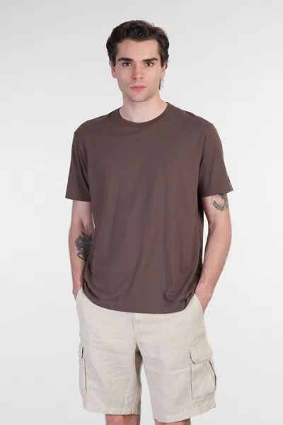 MC2 SAINT BARTH DOVER L T-SHIRT IN BROWN COTTON