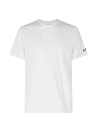 Mc2 Saint Barth Dover Logo-embroidered T-shirt In White