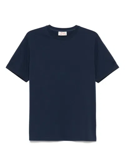 Mc2 Saint Barth Crew Neck Plain Design Short Sleeves In Blue
