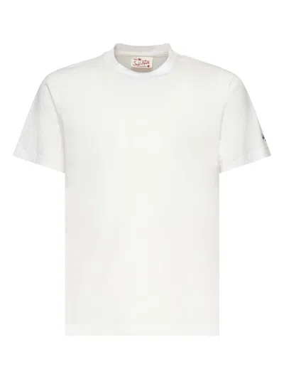 Mc2 Saint Barth Dover T-shirt With Logo In White