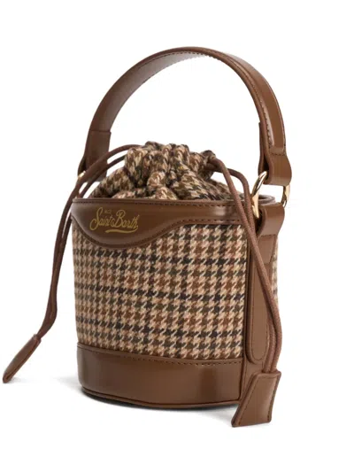 Mc2 Saint Barth Drawstring Bucket Bag In Brown