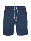 Mc2 Saint Barth Drawstring Cargo Shorts In Blue