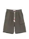 Mc2 Saint Barth Drawstring Cargo Shorts In Gray
