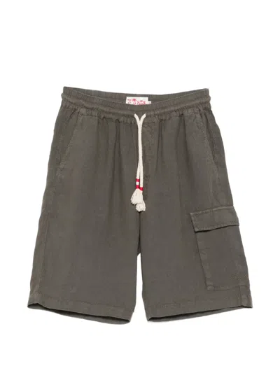 Mc2 Saint Barth Drawstring Cargo Shorts In Gray