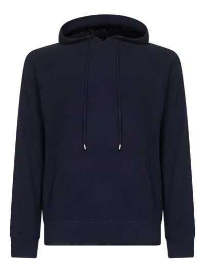 Mc2 Saint Barth Drawstring Hoodie In Blue
