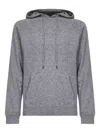 Mc2 Saint Barth Grey Wool Knit Willbur Hoodie In Gray