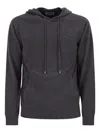 Mc2 Saint Barth Drawstring Hoodie In Gray