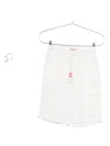 Mc2 Saint Barth Drawstring Linen Shorts In White