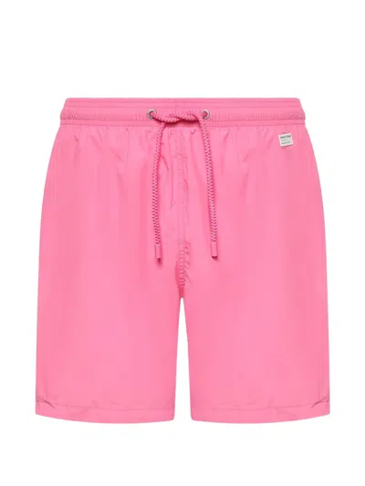 Mc2 Saint Barth Lighting Pantone Drawstring Swim Shorts In Pink