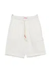 Mc2 Saint Barth Drawstring Shorts In White