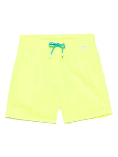 Mc2 Saint Barth Drawstring Swim Shorts In Yellow